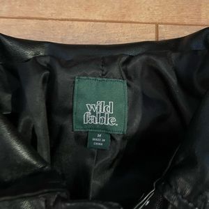 Black Leather Jacket from Target Size medium never worn